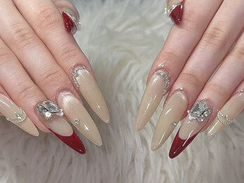 ネスネイル 池袋(Nes.nail)/フレンチ×マグネット