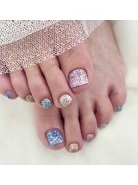 フットネイル持ち込みデザイン