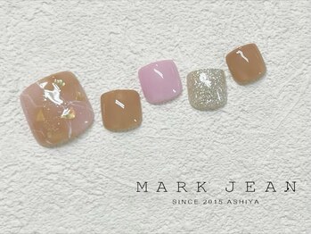 マークジーン 姫路(MARK JEAN)/54. 大理石 ラメ ネイル