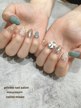 プライベート ネイルサロン マーマ(murmur)/リボンデザイン