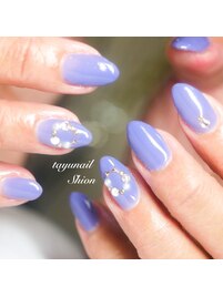 個性派パープルリースネイル☆