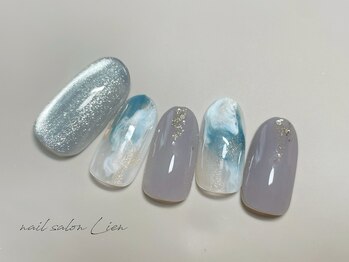 リアン(Lien)/夏ネイル/ブルーネイル