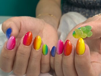 リアンジェ(Lianje)/レインボー縦グラデーション