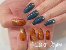 デジャヴ(Dejave)/べっこうちぐはぐネイル