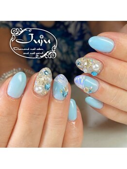 ジュジュ(Juju)/貝殻ネイル　夏ネイル