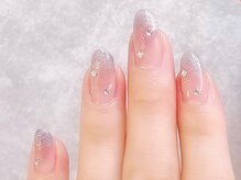 モデラート(moderate)の雰囲気（自爪育成中でもジェルでカラーやデザインを楽しめます♪）