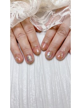 天然石ネイル【シトリン】