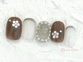 ネイルメゾン 池袋店(NAIL MAISON)/キラフラワー￥6800
