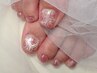 Foot【丁寧なケア&オフ込】時間制つけ放題2h★複数アートや親指こだわり派に