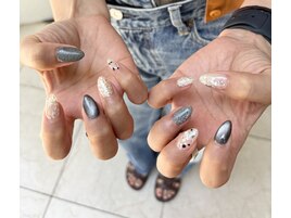 ブラックニュアンスネイル