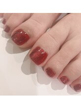 ネイルサロン リスタ(Rista)/マグネット　ワンカラー　フット