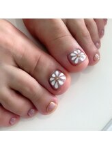 ミント(Mint.)/フットネイル☆ぷっくりお花