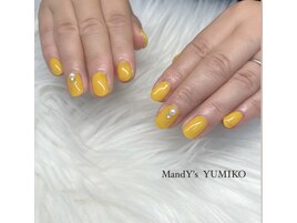 秋/イエロー/ワンカラー/パール