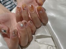 アンネ 梅田 GRACE店(ANNE)/クリアと秋ネイル