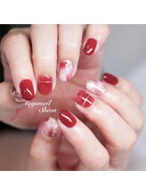 たゆ ネイル(たゆnail)/ボルドーニュアンスネイル