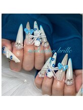 エスフィーネイルサロン ブリーユ(Esfy nailsalon Brille)/青ハートネイル