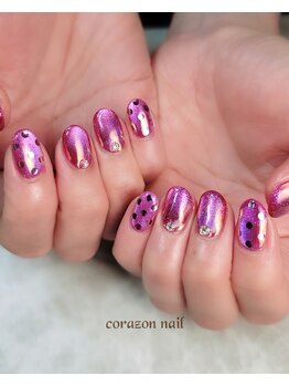コラソンネイル(corazon nail)/選べるデザイン☆オーロラグラデ