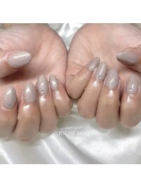 マオジェル使用！オフィスネイル