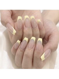 フレンチネイル/春ネイル