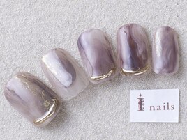 ニュアンスもやもやネイル¥8000