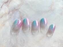 ミーム(meme)/塗りかけ　グラデーションネイル