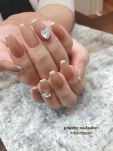 プライベート ネイルサロン マーマ(murmur)/ハートビジューネイル