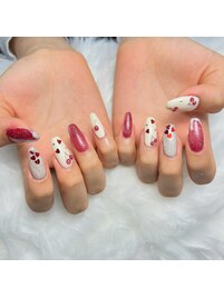 さくらんぼネイル