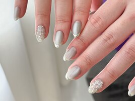 うるまぐ×ミラーフレンチネイル