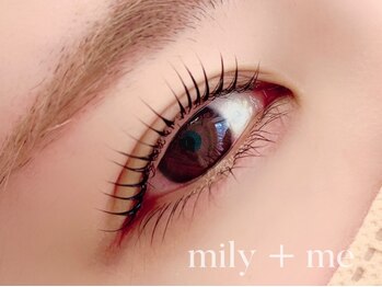 ミウィミィ(mily+me)の写真/茨木市駅近◇理想の可愛い目元を実現するまつ毛パーマ★完全個室のプライベート空間☆