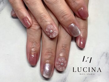 ネイルスタジオ ルキナ(LUCINA)/H-835大人ぷっくりフラワー