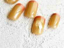 ブルーエヌ(BLUE N)/べっ甲フレンチニュアンスネイル