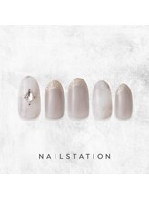 ネイルステーション ルミネ新宿1店(NAIL STATION)/シンプルネイル／パラジェル