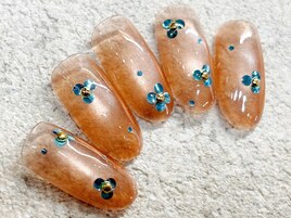 フラワー マグネットネイル