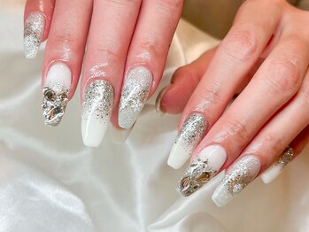 ライトウェーブ 松本村井本店の写真/【当店人気NO.1!!】Handやり放題コース（90分/120分）冬ネイル×キラっと上品デザインが人気♪