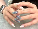 マグネット/お花/落書きネイル
