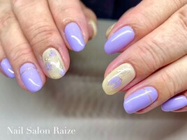 パープルネイル/定額デザイン