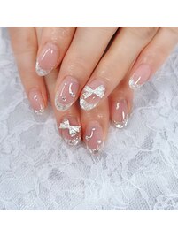 ガラスフレンチ＆リボン