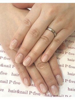 ヘアアンドネイル ピーファイブ(P-five)/シンプル！ワンカラーネイル♪