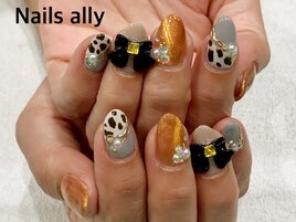 レオパード×リボン×マグネット