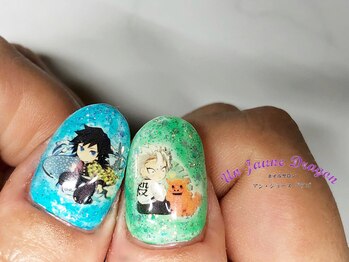 アン ジョーヌドラゴ/【自爪ネイル】プリントネイル