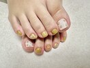 春夏フットネイル-お花-