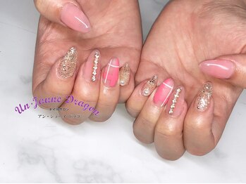 アン ジョーヌドラゴ/【自爪ネイル】チェックネイル