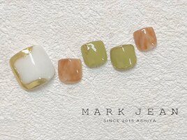 53. ミラー　タイダイ　ネイル