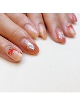 ピオニーネイル(peony nail)/彼岸花