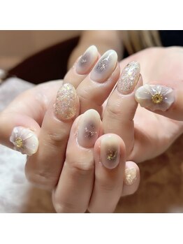 クルール(Couleur)/ぷっくりフラワーネイル♪