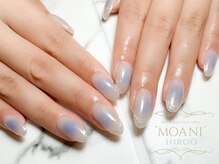 モアニ ヒロオ 恵比寿店(MOANI Hiroo)/チーク×オーロラミラーネイル