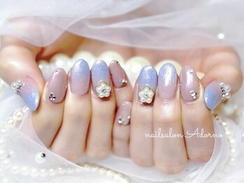 ネイルサロン アドルノ(Adorno)/☆オーロラミラー☆グラデ☆