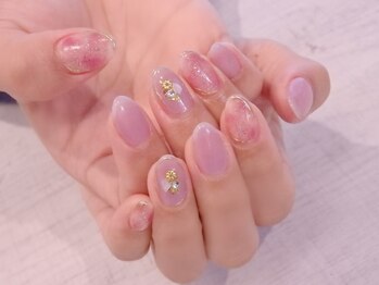 ラルネイル 大宮(Lull. nail)/＊ピンク＊マーブル＊