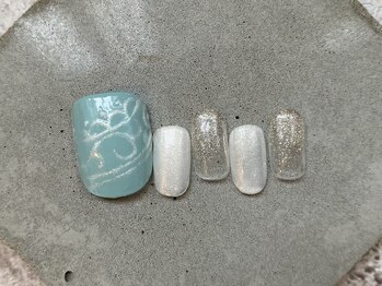 カラ ネイル 中津店(calla nail)/フット☆大人シンプル