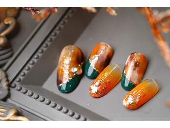 ステムネイル 下北沢(stem nail)/フレンチ　べっこう　グリーン